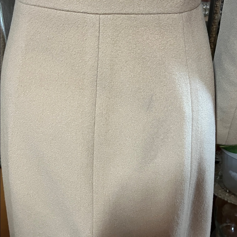 Vintage Chaiken Wool Tan/Camel Maxi Modern Classic Style Coat Size 2 - Picture 15 of 17